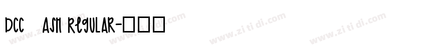 DCC   Ash Regular字体转换